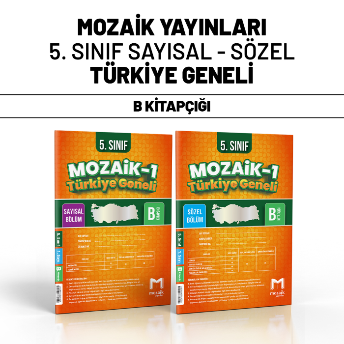 MOZAİK 05.SINIF TÜRKİYE GENELİ SAY/SÖZ 1-B -25-26